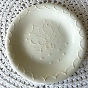 Vintage Handmade Italy La gioconda Holiday Dessert Plate